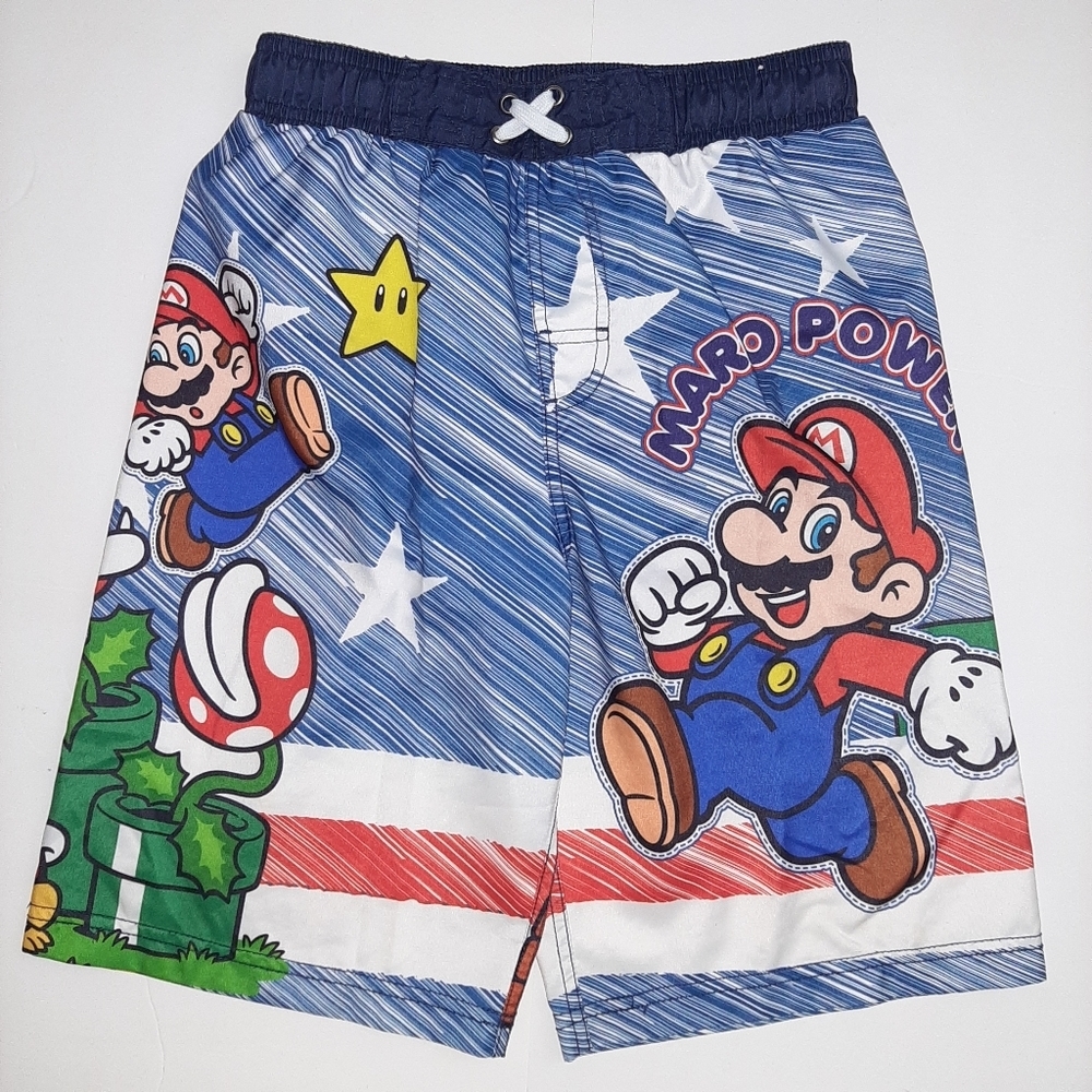 Super Mario kids Swimming Trunks Size 14